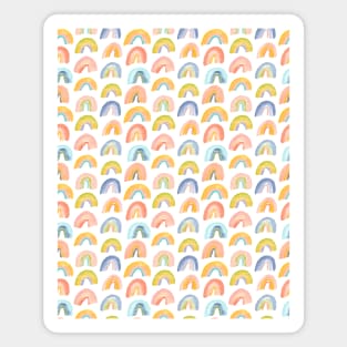 Rainbow Rainbows Pattern | Watercolour Magnet